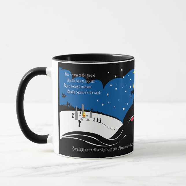 Yule Horror Ceramic Mug (Left)