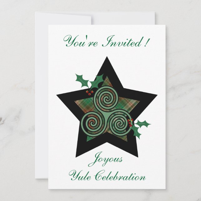 Yule - Joyous Yule Invitation (Front)