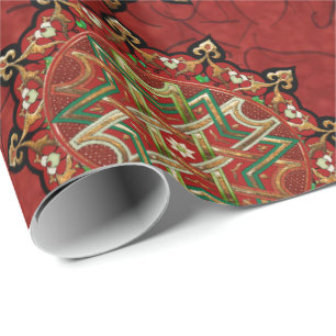 Yule Mandala Wrapping Paper