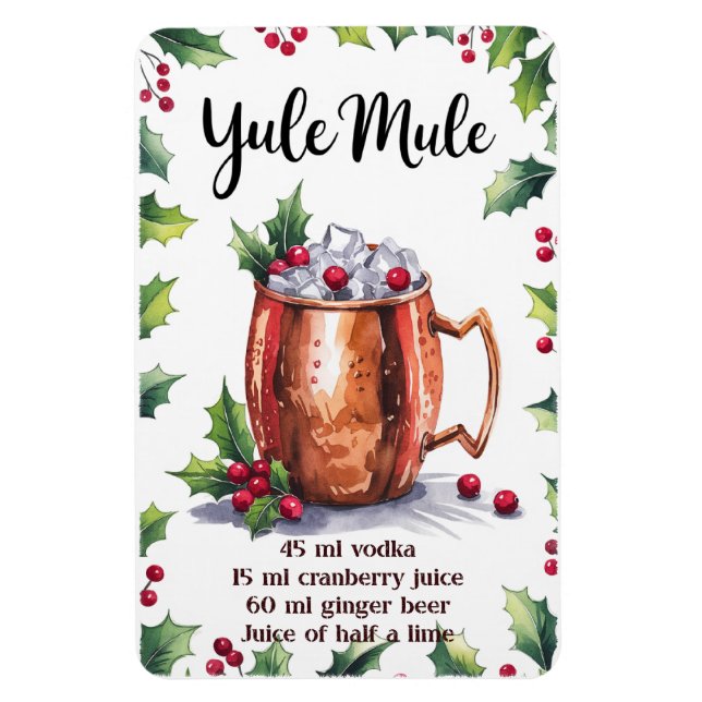 Yule Mule Magnet (Vertical)
