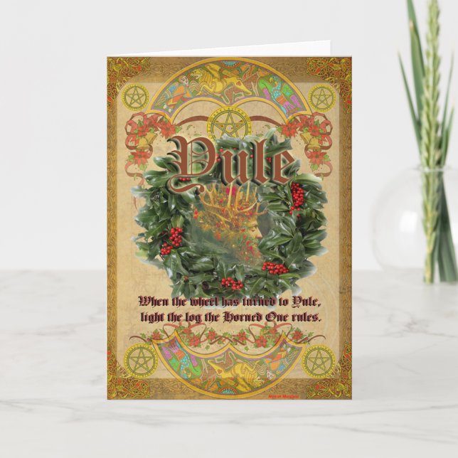 Yule Pagan Greeting Card (Front)