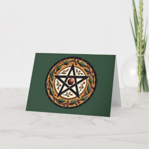 Yule Pentacle                                      Card