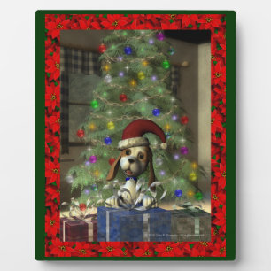 Yule Puppy Plaque