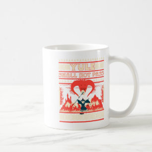 Yule Shall Not P Fantasy Wizard Holiday Pun Funny  Coffee Mug
