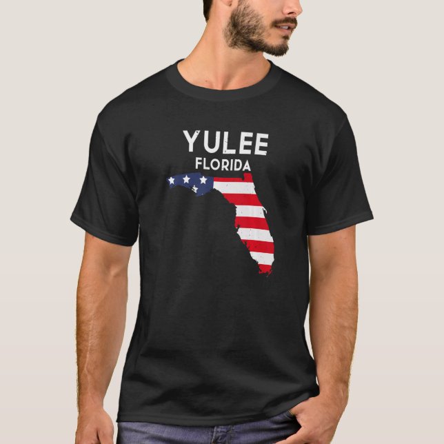 Yulee Florida USA State America Travel Floridian   T-Shirt (Front)