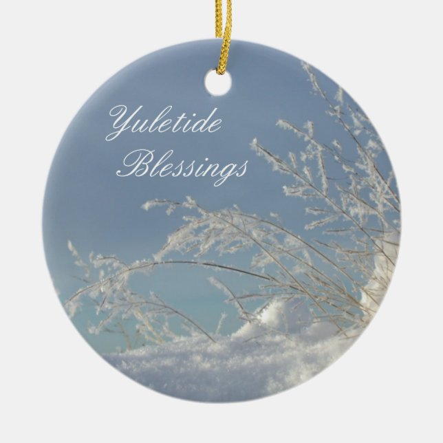 Yuletide Blessings Ornament (Front)