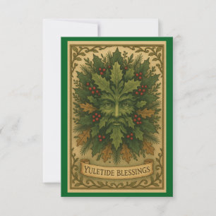 Yuletide Blessings Thank You Card