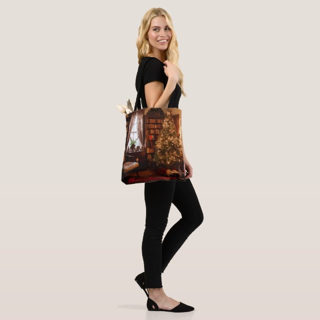Yuletide Charm Tote Bag (On Model)