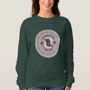 Yuletide Club EST. 1985 Holiday Crest Design Sweatshirt