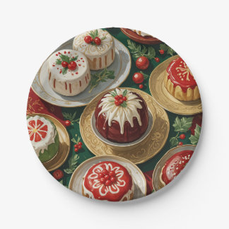 Yuletide Feast Paper Plate