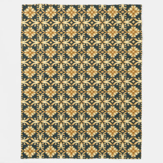 Yuletide Gold Glimmer Fleece Blanket