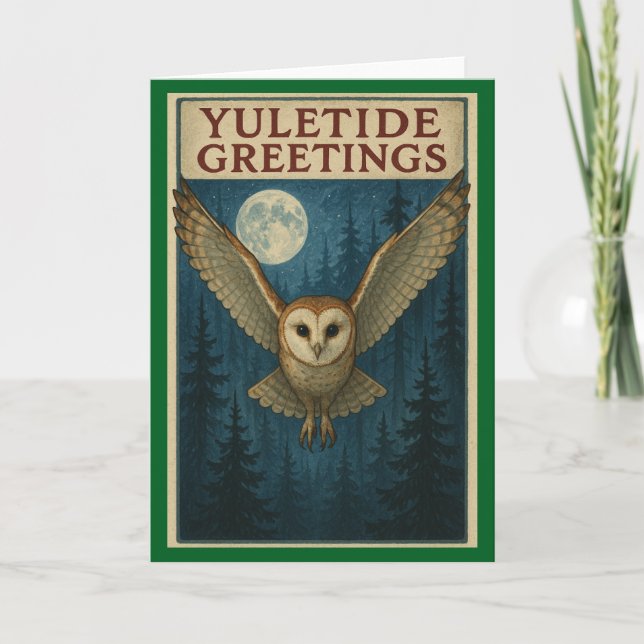 Yuletide Greetings Christmas Card (Front)