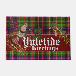 Yuletide Greetings Northern Flicker Doormat