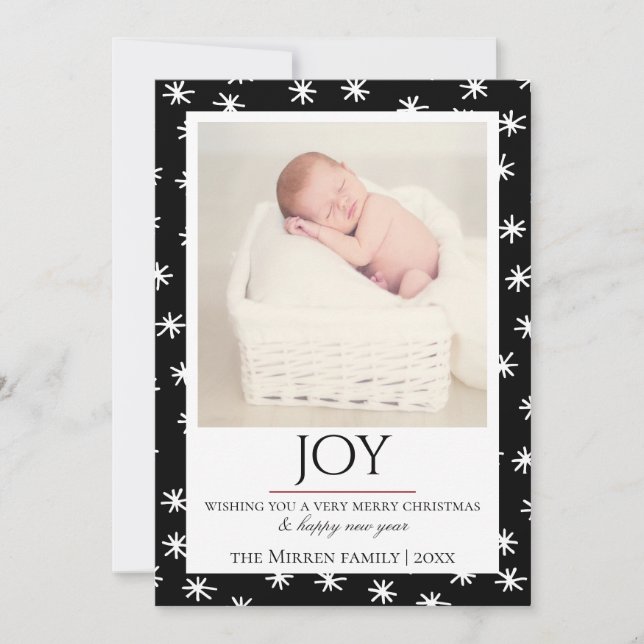 Yuletide Holiday Photo Card (Front)