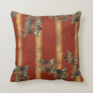 Yuletide Holly Cushion