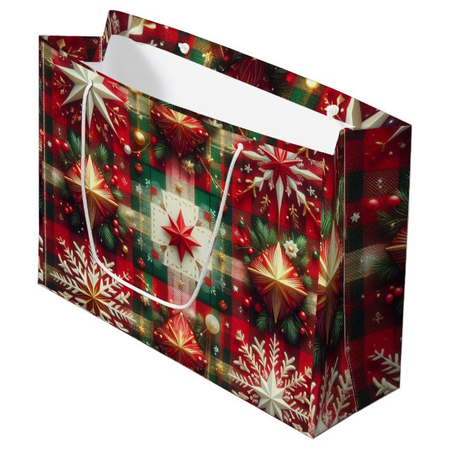 Yuletide Joy Large Gift Bag (Front Angled)