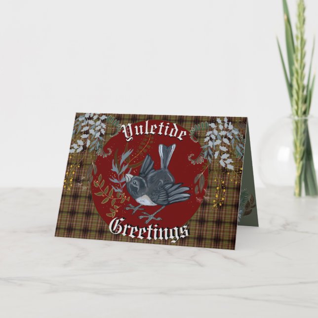 Yuletide Junco Bird   Card (Front)