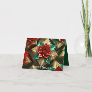 Yuletide Opulence: Golden Threads of Christmas Holiday Card