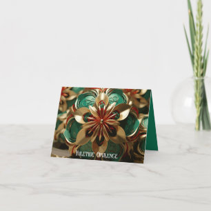 Yuletide Opulence: Golden Threads of Christmas Holiday Card