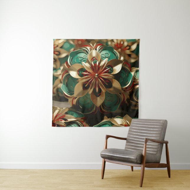 Yuletide Opulence: Golden Threads of Christmas Tapestry (In Situ (Horizontal))