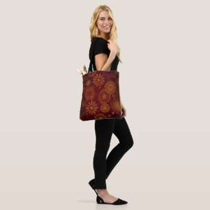 Yuletide Opulence: Golden Threads of Christmas Tote Bag