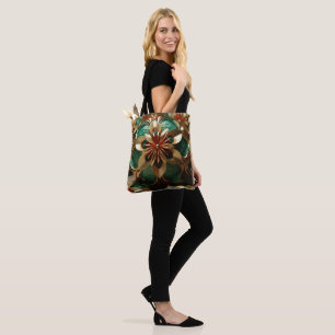 Yuletide Opulence: Golden Threads of Christmas Tote Bag