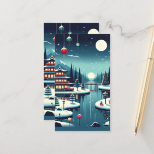 Yuletide Reflections in the East Tote Bag Appointment Card