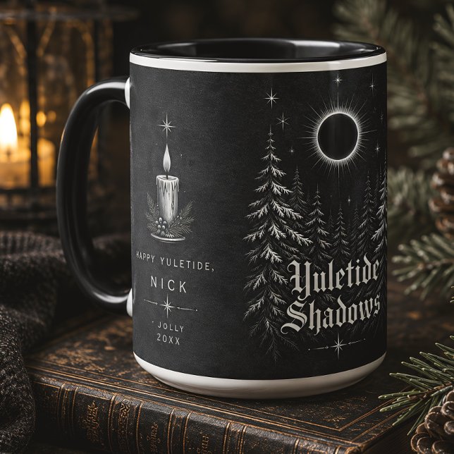 Yuletide Shadows Gothic Celestial Christmas Mug (Creator Uploaded)