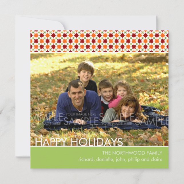 Yuletide Stars :: Christmas Photo Card / Invite (Front)