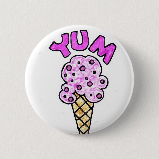 YUM 6 CM ROUND BADGE (Front)