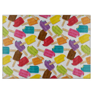 Yum! Popsicle Cutting Board — White