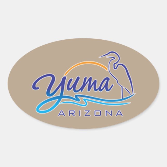 Yuma, Arizona Oval Sticker (Front)