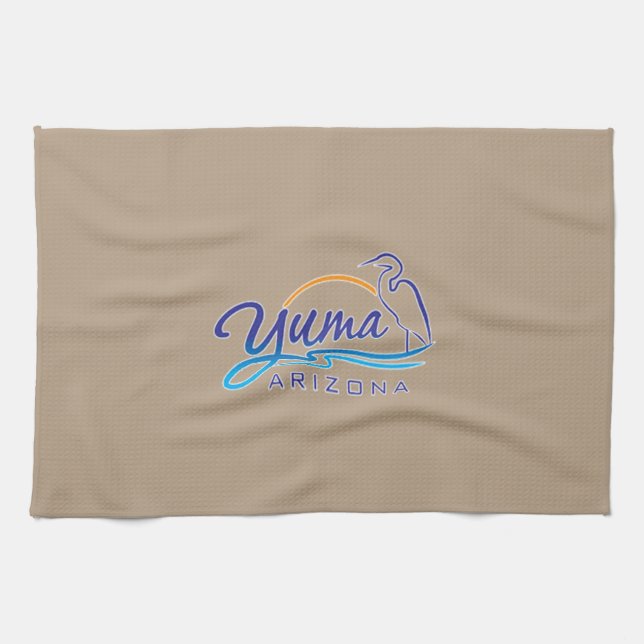 Yuma, Arizona Tea Towel (Horizontal)