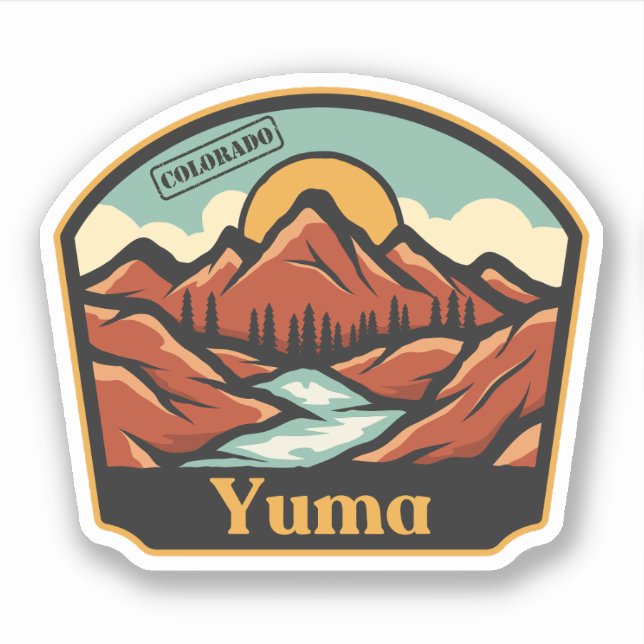 Yuma, Colorado Sticker (Front)