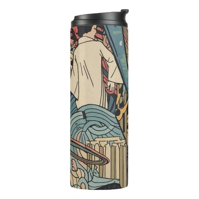 Yumegen no Ukiyo-e Avant-garde Edo Emaki Thermal Tumbler (Rotated Left)