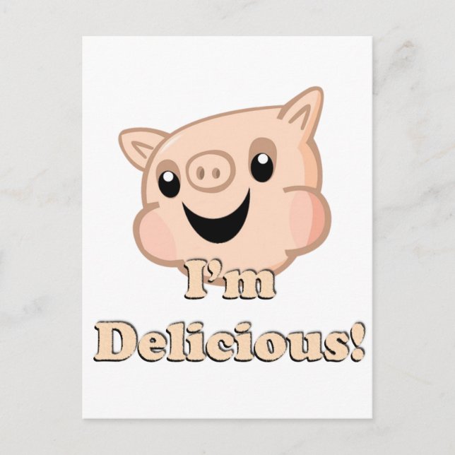 Yummy Bacon Postcard (Front)