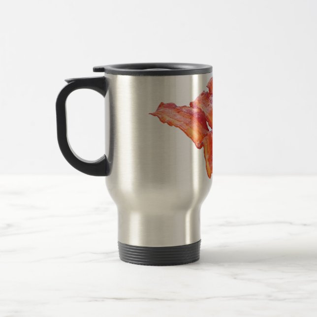 Yummy Bacon Travel Mug (Left)