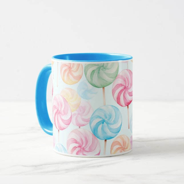 Yummy Candy Lollipops Whimsical   Mug (Front Left)