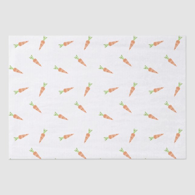 Yummy Carrots Easter Tissue Paper (Front)