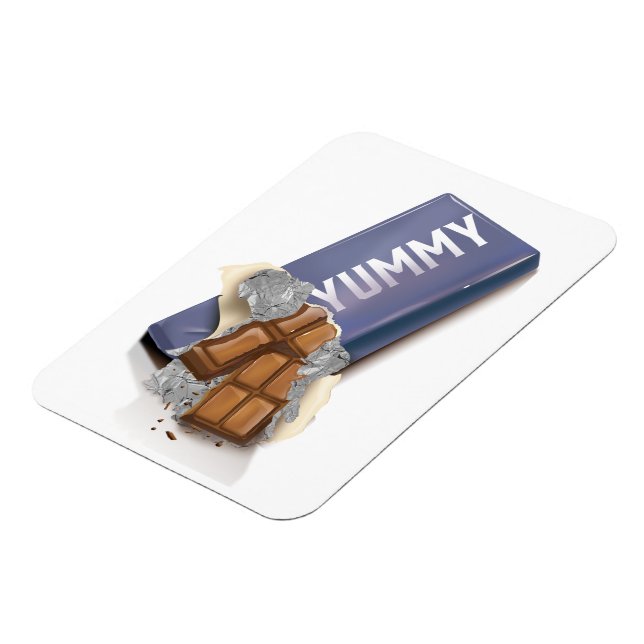 Yummy Chocolate Bar Magnet (Left Side)
