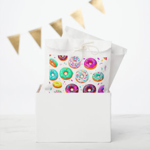 Yummy cream doughnuts pattern favour bags