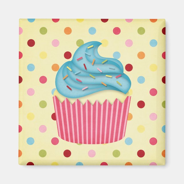 yummy cupcake magnet (Front)