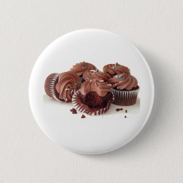 YUMMY CUPCAKES 6 CM ROUND BADGE (Front)