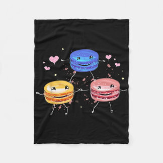 Yummy Cute Cheerleading Macaroon Gift  Fleece Blanket