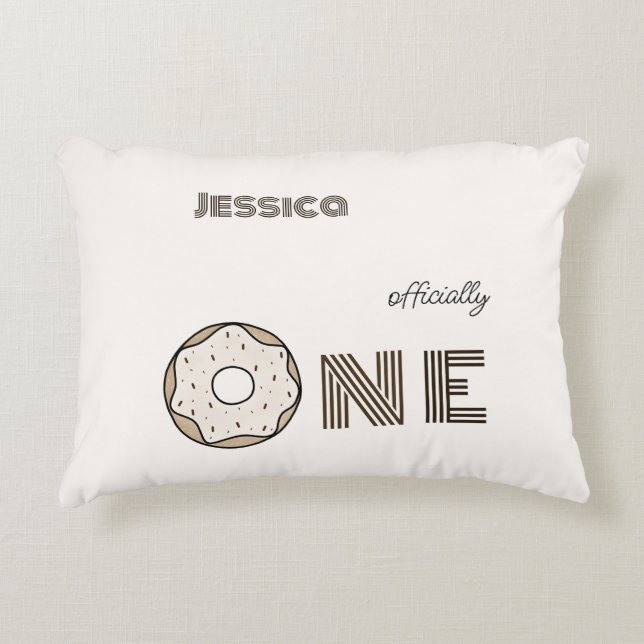 Yummy doughnut decorative cushion (Front)