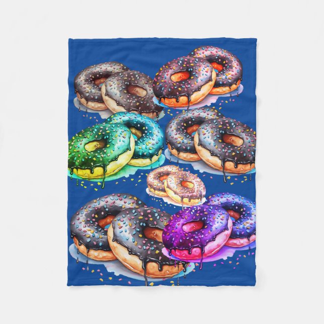 (yummy) doughnut fleece blanket (Front)