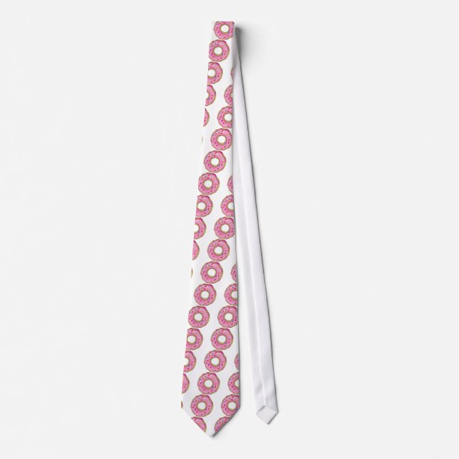 Yummy Doughnut with Icing and Sprinkles Tie (Front)