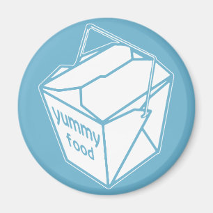 Yummy Food Take-out Box Magnet