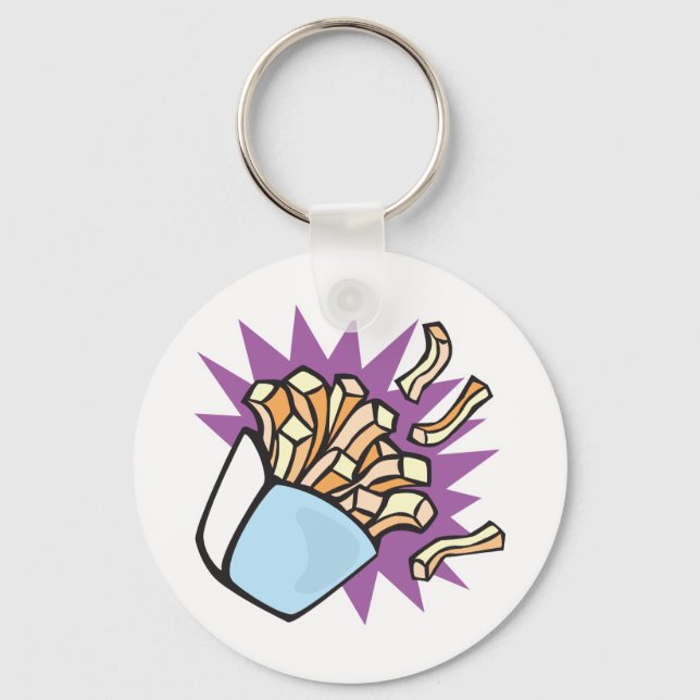 yummy french fries key ring (Front)