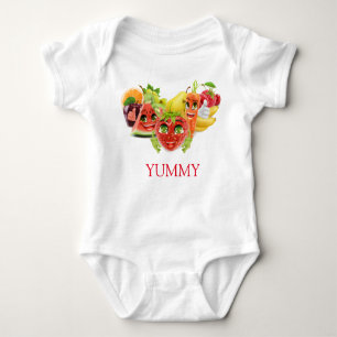 Yummy Fruits Baby Bodysuit
